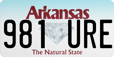 AR license plate 981URE