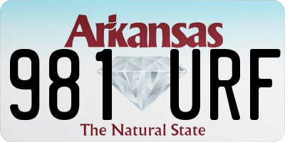 AR license plate 981URF