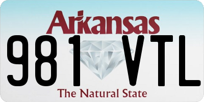 AR license plate 981VTL