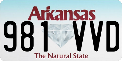 AR license plate 981VVD
