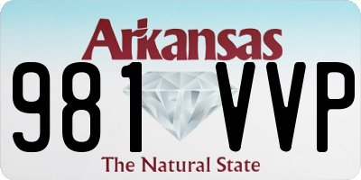 AR license plate 981VVP