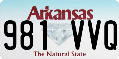 AR license plate 981VVQ