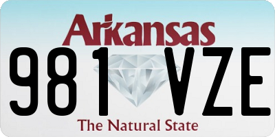 AR license plate 981VZE