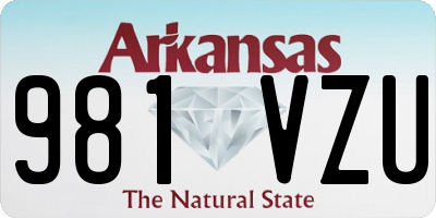 AR license plate 981VZU