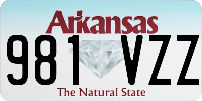 AR license plate 981VZZ