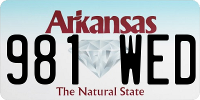AR license plate 981WED