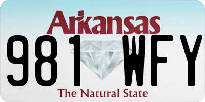 AR license plate 981WFY