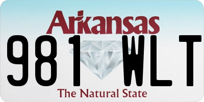 AR license plate 981WLT