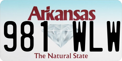 AR license plate 981WLW