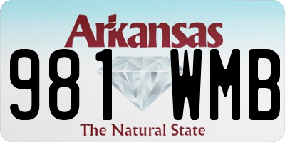 AR license plate 981WMB