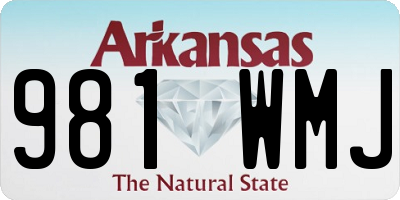 AR license plate 981WMJ