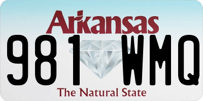 AR license plate 981WMQ