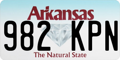 AR license plate 982KPN