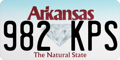 AR license plate 982KPS