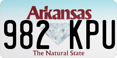 AR license plate 982KPU