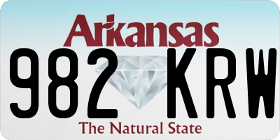 AR license plate 982KRW