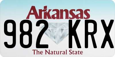 AR license plate 982KRX