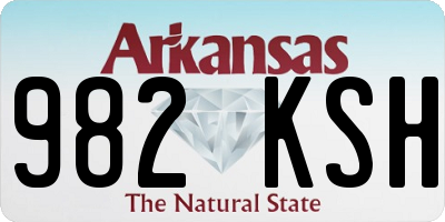 AR license plate 982KSH