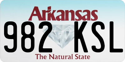 AR license plate 982KSL