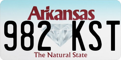 AR license plate 982KST
