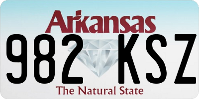 AR license plate 982KSZ