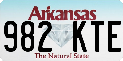 AR license plate 982KTE