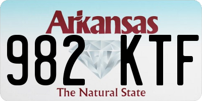 AR license plate 982KTF