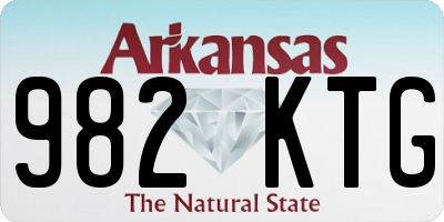 AR license plate 982KTG