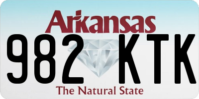 AR license plate 982KTK