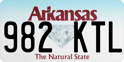 AR license plate 982KTL