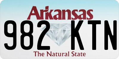 AR license plate 982KTN