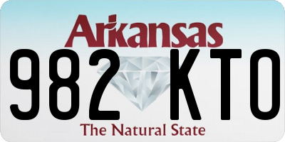 AR license plate 982KTO