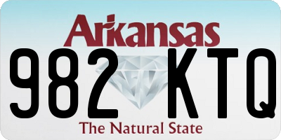 AR license plate 982KTQ