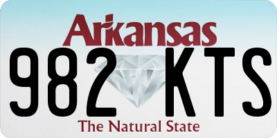 AR license plate 982KTS