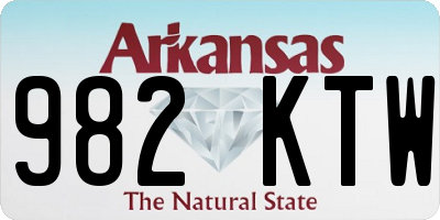 AR license plate 982KTW