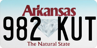 AR license plate 982KUT
