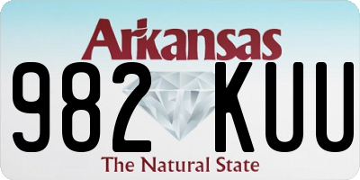 AR license plate 982KUU