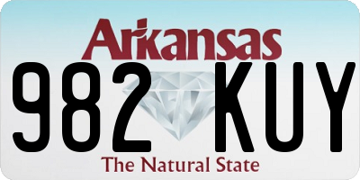 AR license plate 982KUY