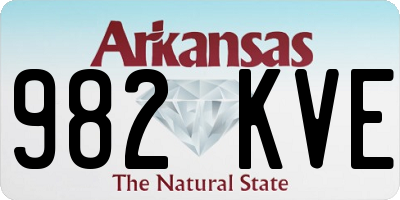 AR license plate 982KVE