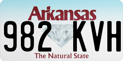 AR license plate 982KVH