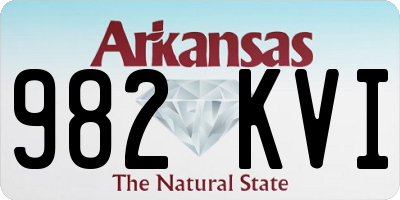 AR license plate 982KVI