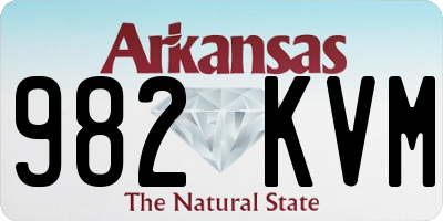 AR license plate 982KVM