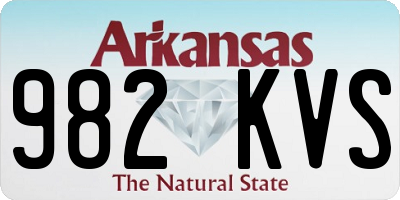 AR license plate 982KVS