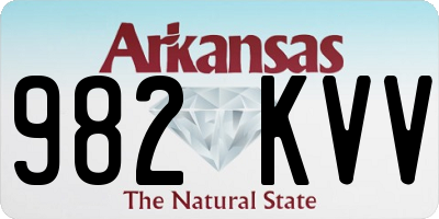 AR license plate 982KVV