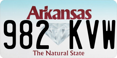 AR license plate 982KVW