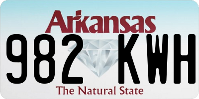 AR license plate 982KWH