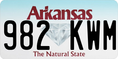 AR license plate 982KWM