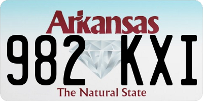 AR license plate 982KXI