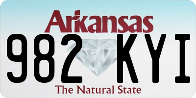 AR license plate 982KYI