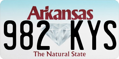 AR license plate 982KYS